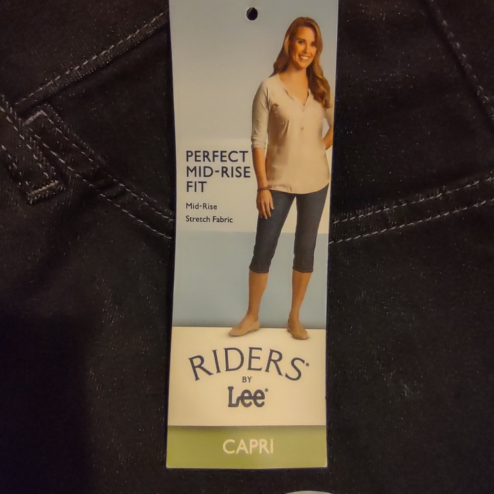 NWT Lee Riders Capri Slender Stretch Size 12 - Picture 4 of 9